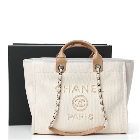 chanel deauville pearl tote bag|chanel deauville large tote bag.